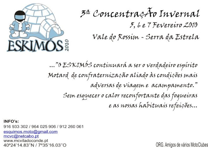 Eskimós 2010-05,06 e 07 de Fevereiro
